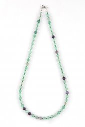 Florit Doğal Taş 6 mm Düğümlü Kolye thumbnail 1