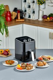 Taç Power XL Air Fryer Black TAC-7861 4.5 lt Yağsız Fritöz - 1