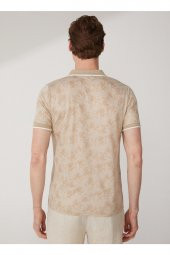 Polo Yaka Armürlü Ekru Erkek T-shirt Ts1014000268 thumbnail 5