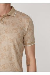 Polo Yaka Armürlü Ekru Erkek T-shirt Ts1014000268 thumbnail 6