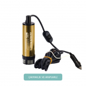 KIZILIRMAK 12 VOLT ALÜMİNYUM DALGIÇ TİPİ SIVI AKTARMA POMPASI (FİLTRE + ARAPUAR + ÇAKMAKLIK) - 1