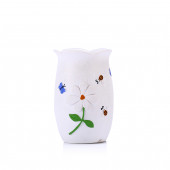 JM-DA1023DK KALEMLİK ÇİÇEKLİ POLİRESİN MODEL OFİS GERECİ 7x7x10cm - 2