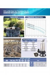 Diamond Wqcnd 13-10 Serisi Kirli Ve Atık Sular Için Parçalayıcı Bıçaklı Dalgıç Pompa 1,5 Hp 220v - 4