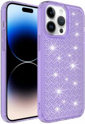 Apple iPhone 14 Pro Airbagli Parlak Tasarımlı Silikon Kapak - 1