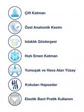 CARINE ACTIVE YETİŞKİN HASTA KÜLOT BEZİ LARGE BEDEN 30 ADET - 3