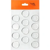 Yapışkanlı Cam Tutucu Şeffaf 18 mm 12Li Mobilya Raf Ses Tutucu thumbnail 7