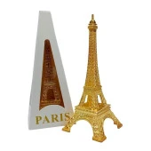 Minyatür Metal Eyfel Kulesi Altın Dekoratif Biblo 18 Cm thumbnail 2