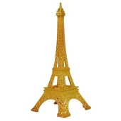 Minyatür Metal Eyfel Kulesi Altın Dekoratif Biblo 18 Cm thumbnail 4
