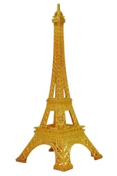Minyatür Metal Eyfel Kulesi Altın Dekoratif Biblo 18 Cm thumbnail 8