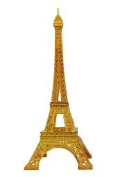 Minyatür Metal Eyfel Kulesi Altın Dekoratif Biblo 18 Cm thumbnail 9