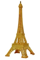 Minyatür Metal Eyfel Kulesi Altın Dekoratif Biblo 18 Cm thumbnail 10