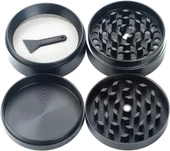 Valkyrie 63 mm 4 Katmanlı Mıknatıslı Çinko Alaşım Herbal Grinder Baharat Bitki Ot Tütün Öğütücü Siyah - 3