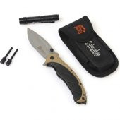 Columbia Paracord El Fenerli Kamp Bıçağı Çakı Seti Kahve - 1