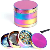 Valkyrie 63 mm 4 Katmanlı Mıknatıslı Çinko Alaşım Herbal Grinder Baharat Bitki Ot Tütün Öğütücü Renkli - 2
