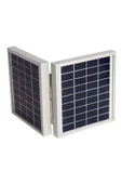 Dual Solar Panel 2 Li 9 Volt 4 Watt 143*137*36 2.5 Metre Kablolu - 1