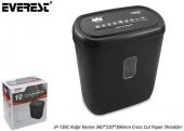 Everest JP-736C Kağıt Kesme Makinesi 360-220-396mm Cross Cut Paper Shredder - 1