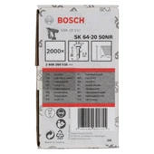 Bosch Gnh 18v-64 m Uyumlu SK64-20 NR Paslanmaz Başsız Çivi 50mm 2000 Adet 2608200535 thumbnail 1