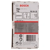 Bosch Gnh 18v-64 m Uyumlu SK64-20 NR Paslanmaz Başsız Çivi 63mm 2000 Adet 2608200536 thumbnail 1
