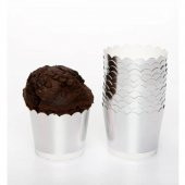 Gümüş (Gri) Renk Cupcake (Muffin) Kabı (12 Adet) - 3
