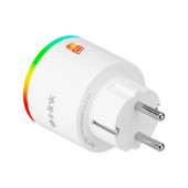 S-Link Swapp 16A Akım Korumalı Akıllı Priz Rgb Işıklı 2.4 G Wifi Tuya Destekli - 1