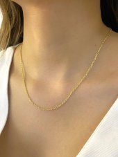 14 Ayar İtaly Kalite Force Model Altın Zincir 45 cm 1.65 gr thumbnail 3