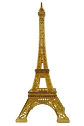 Minyatür Metal Eyfel Kulesi Altın Dekoratif Biblo 25 Cm thumbnail 9