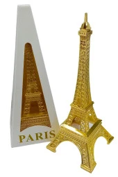 Minyatür Metal Eyfel Kulesi Altın Dekoratif Biblo 25 Cm thumbnail 10