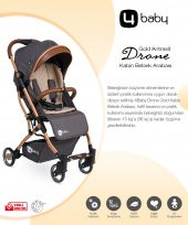 4 Baby Drone Gold Kabin Bebek Arabası Puset-Antrasit - 2