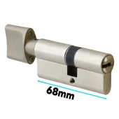 Hok B68T Topuzlu Silindir Barel Kilit Kapı Emniyet Güvenlik 68 mm 3 Anahtarlı - 6
