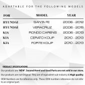 Hyundai Santa Fe, Kia Cerato Koup için Tavan Anten Çubuğu 18 CM - 4