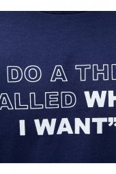 Slogan Baskılı Tişört Dar Kesim Bisiklet Yaka Pamuklu thumbnail 6