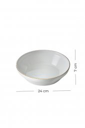 Acar 260 Nordic Pure White İstanbul 24 Cm Salata Kasesi - 2