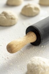 Bambu Saplı Silikon Gövdeli Siyah Merdane-Orta Boy(39 cm x 5 cm) - 4