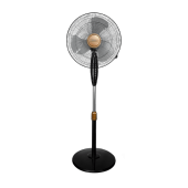 Luxell LXF-316 S Siyah Vantilatör (132cm Yükseklik 3 Kademeli 16"-40cm Çap 3 Pervane) - 1