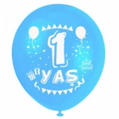 NEDI BALON 1 YAS KARISIK BASKILI 16 LI - 1