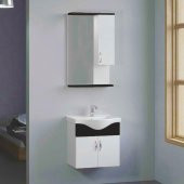Denko Akyazı 55 cm MDF Siyah Banyo Dolabı Takımı - 2