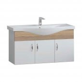 Denko Akyazı 100 cm MDF Alize Banyo Dolabı Alt Modül ve Lavabo - 1