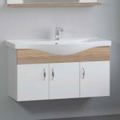 Denko Akyazı 100 cm MDF Alize Banyo Dolabı Alt Modül ve Lavabo - 2