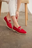 Marjinix Zincirli Termo Tabanlı Günlük Şık Kadın Babet Loafer Ayakkabı - 7