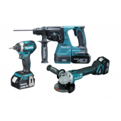Makita DLX3070TX 18 V 5.0 Ah 3'lü Akülü Kombine Set - 1