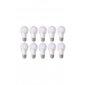 Led - 9w - Beyaz Işık - E27 - 10lu - Tasarruflu Led Ampul 9w Ampul - 1