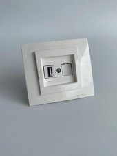 Mono Sıva Altı Usb Priz Beyaz (Adaptörsüz) thumbnail 2