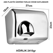 Geseus Palex Fotoselli El ve Yüz Kurutma Makinası 2500Wat ABS Krom Kaplama - 1