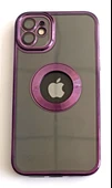 Apple iphone 11 Uyumlu Lazer Kenarlı Şeffaf Lüks Kılıf - 4