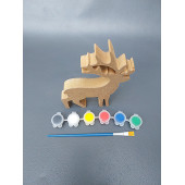 Geyik Boyalı Tekli Hayvan Takımı ( 15 cm - 18 mm ) - 3