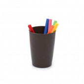 ZLL0038T KALEMLİK KAHVERENGİ MELAMİN OFİS GERECİ 8X8X11CM 320ML - 1