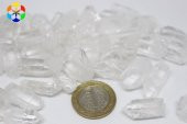 Mini Boy Uçlu Berrak Bebek Kristal Kuvars Ham Doğal Parçalar 3-5 Gram - 2