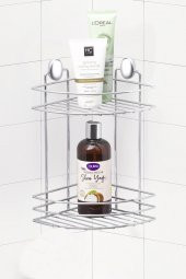 Sas Haus Banyo Köşeliği Düzenleyici Şampuanlık Duş Rafı Krom  Dp-728 - 1