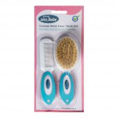 Sevi Bebe Naturel Fırça Tarak Seti Mavi - 3