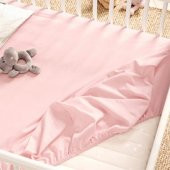 Sevi Bebe Süprem Çarşaf  Pembe thumbnail 2